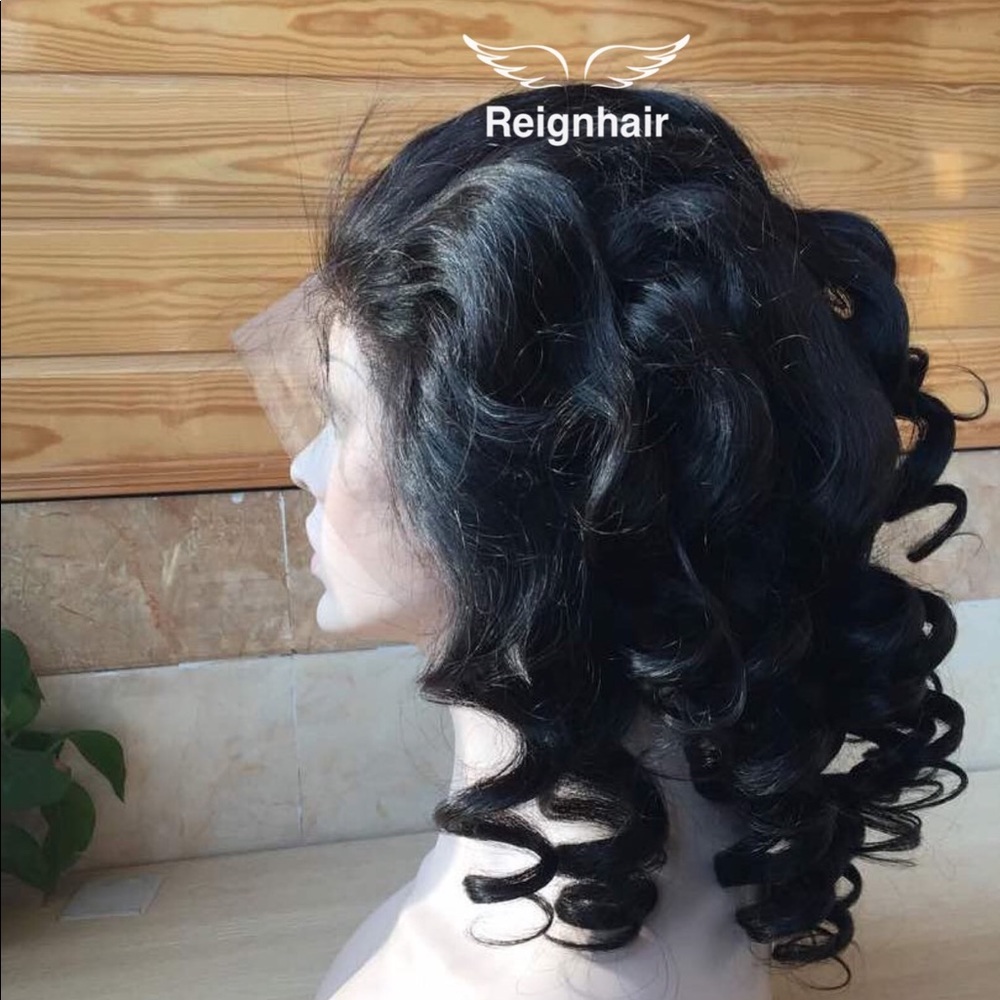 16" Brazilian virgin full lace wig LW